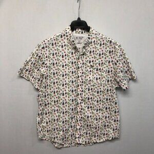 Penguin Men Short Sleeve Fruits Print Button Up Shirt Size Extra Large M179 -19